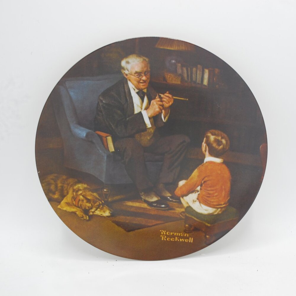 NORMAN ROCKWELL THE TYCOON LIMITED EDITION PLATE
